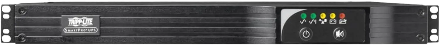 Tripp Lite 500VA Smart UPS Back Up, 300W Line-Interactive, 1U Rackmount, Network Card Options, USB, DB9 Serial, 2 & 3 Year Warranties, $250,000 Insurance (SMART500RT1U)