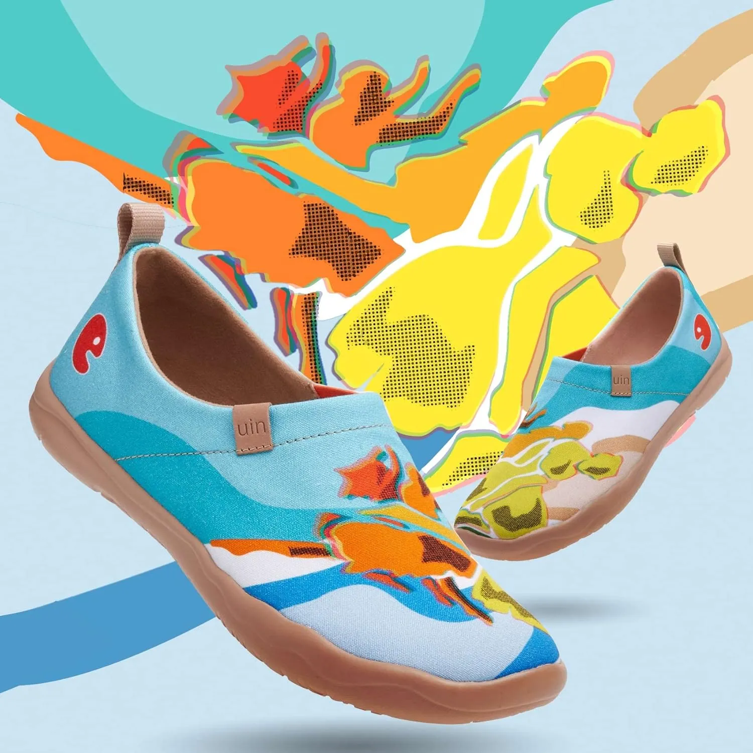 UIN x National Gallery Collaboration Slip On Art Travel Shoes
