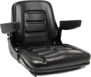 Universal Forklift Seat, Tractor Seat with Micro Switch,Armrest for Tractor,Excavator Skid Loader Backhoe Dozer Telehandler ZTR's