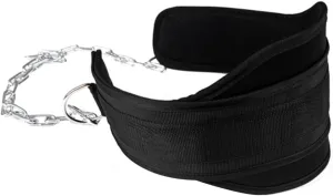 VICASKY Fitness Belt Waist Trainer Gym Weightlifting Waist Weight Belt Lifting Belt Workout Grip Heavy Women Belts Waist Belt Fitness Equipment Muscles Resistance Belt Nylon Black