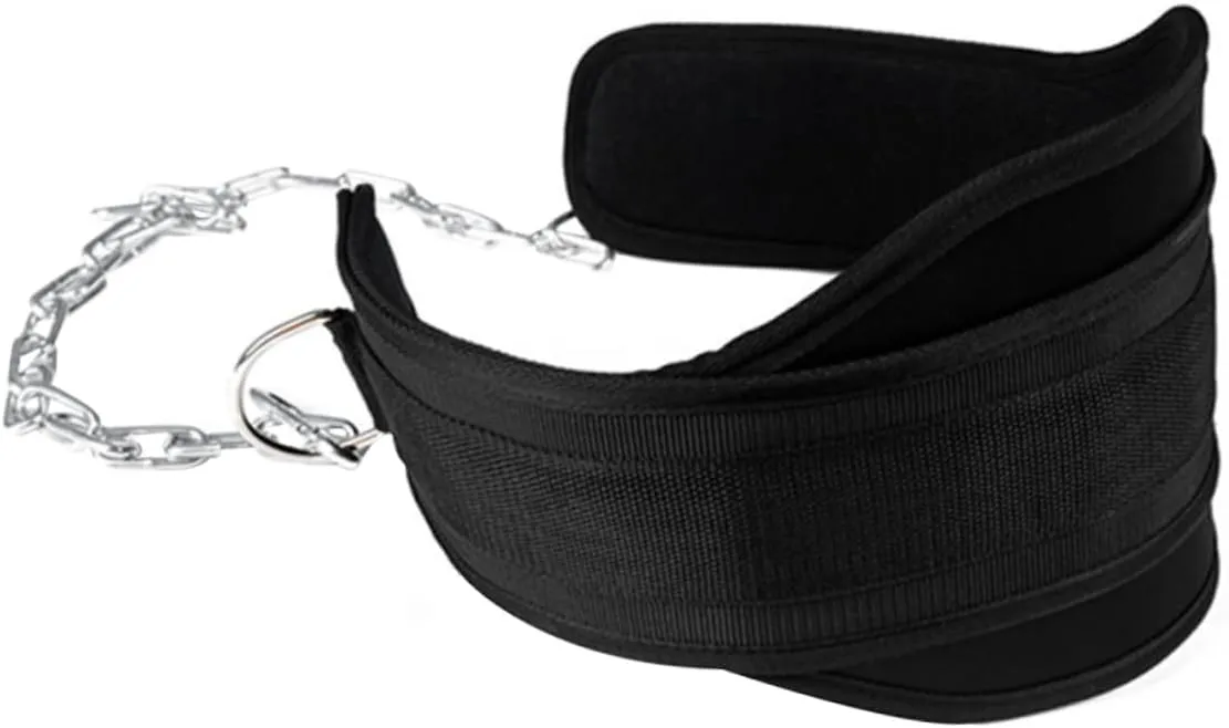 VICASKY Fitness Belt Waist Trainer Gym Weightlifting Waist Weight Belt Lifting Belt Workout Grip Heavy Women Belts Waist Belt Fitness Equipment Muscles Resistance Belt Nylon Black