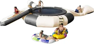 Water Trampoline for Lake，Water Trampoline Park，Tube, Jumping Pillow and Bag - Portable Bounce Swim Platform ，Bouncing Platform for Park Games - Available in 10Ft, 13Ft, 16Ft