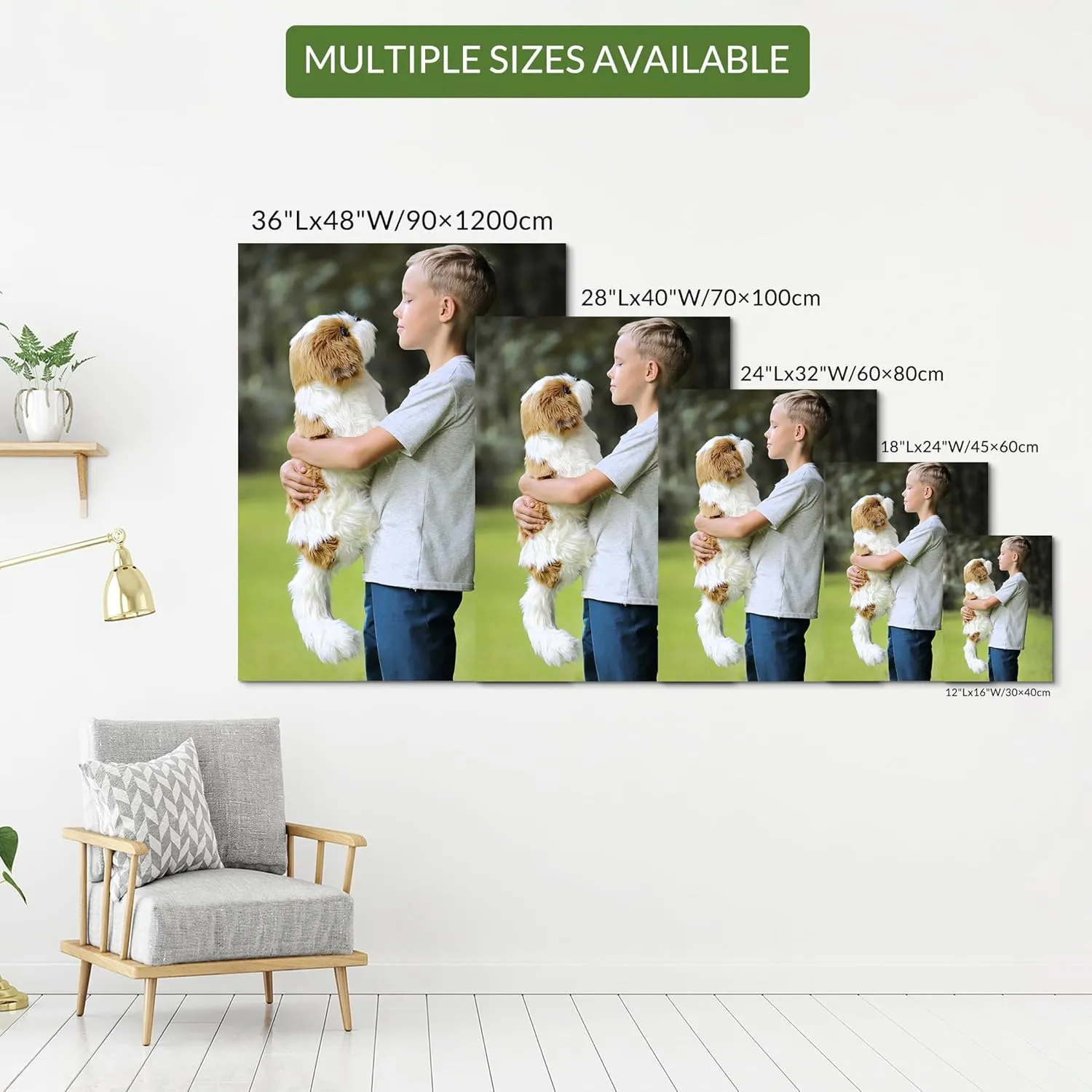 Wewejia - Custom Canvas Prints with Your Photos 12x16 inch, Personalized Canvas Pictures for Wall to Print Framed Wedding Family Baby Pets