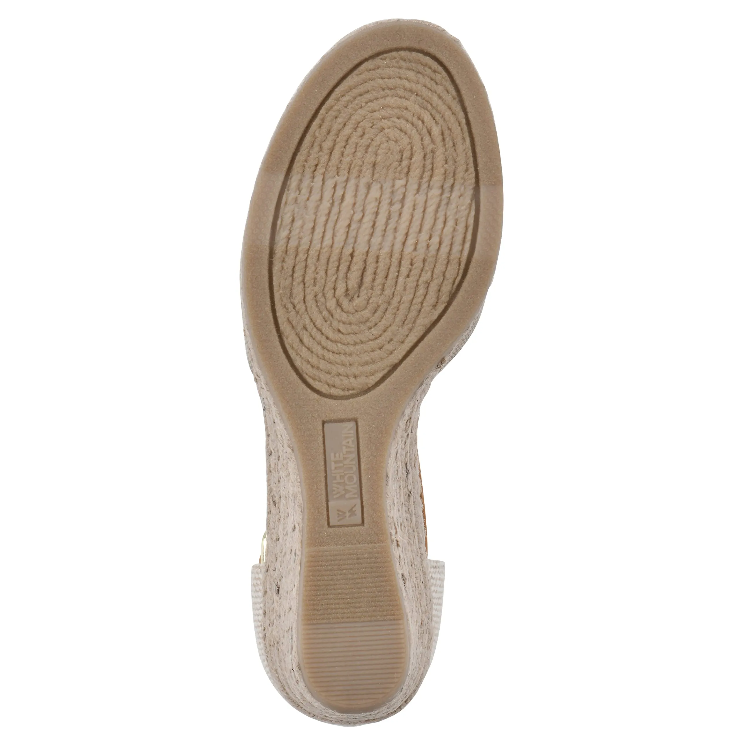 WHITE MOUNTAIN Women's Mamba Espadrille Wedge Sandal, Lttaupe/Canvas, 11 M