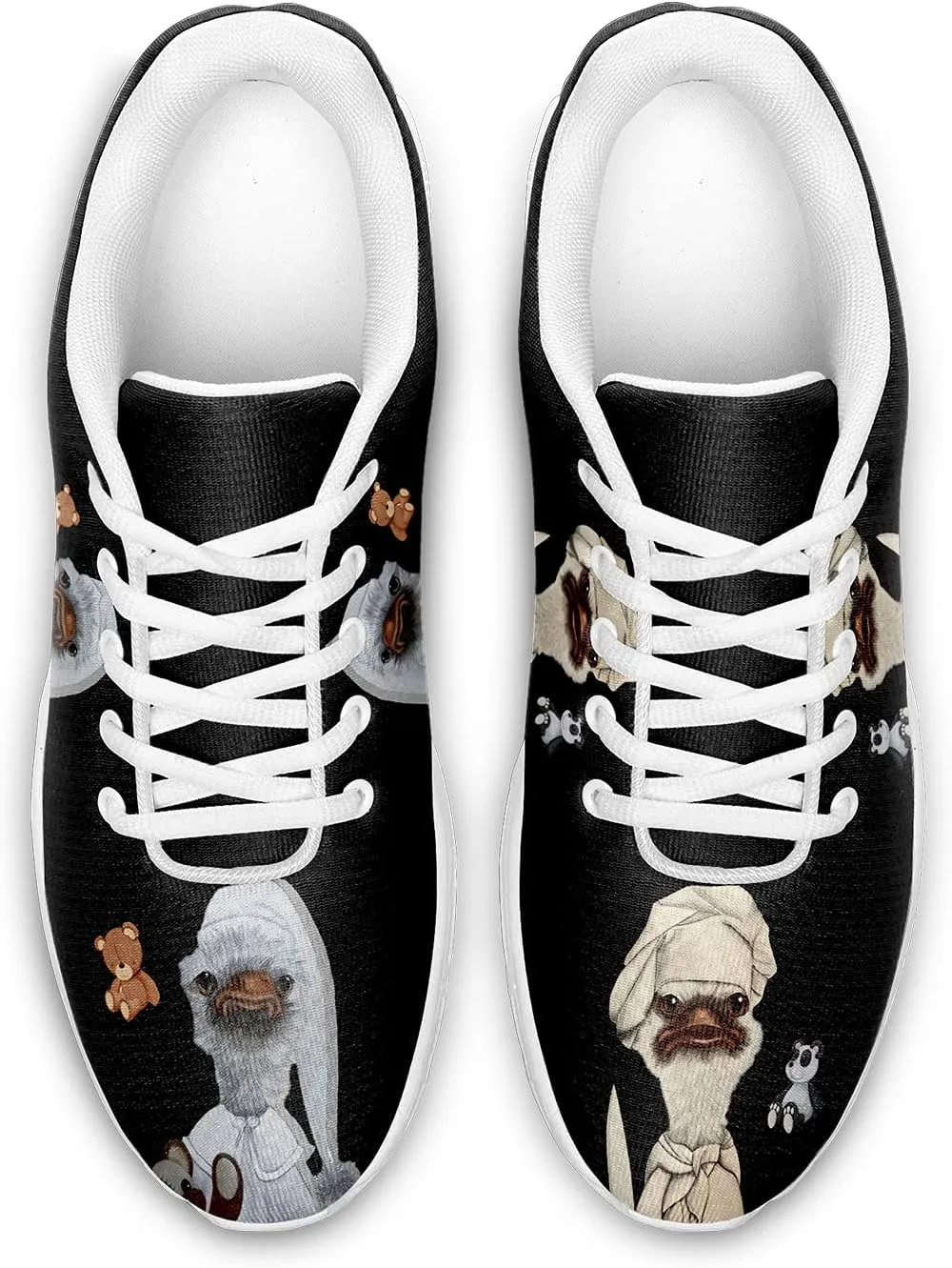 Women Slip On Tennis Shoes Athletic Walking Casual Non-Slip Sneakers Custom Pet Print Shoes