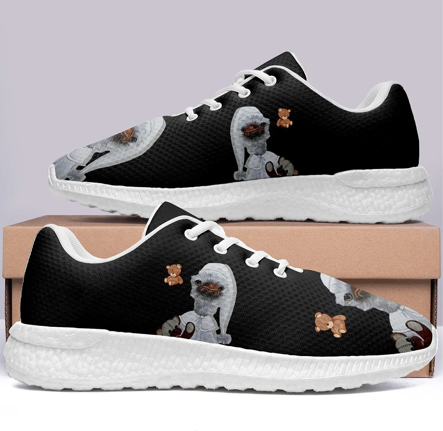 Women Slip On Tennis Shoes Athletic Walking Casual Non-Slip Sneakers Custom Pet Print Shoes