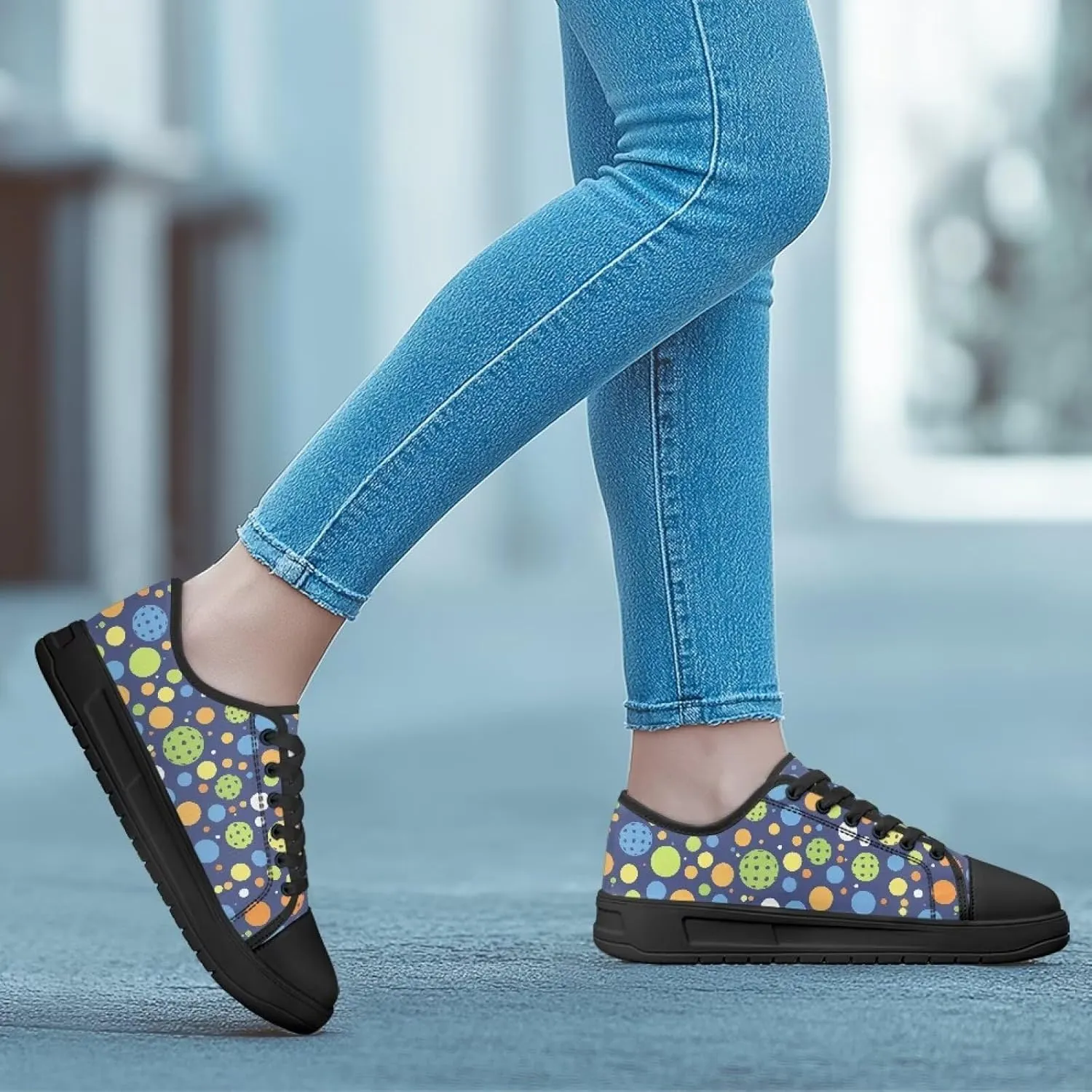 Women's Canvas Slip On Shoes Fashion Canvas Casual Sneakers Lightweight Soft Tennis Shoe Size 6-13.5 Black Sole