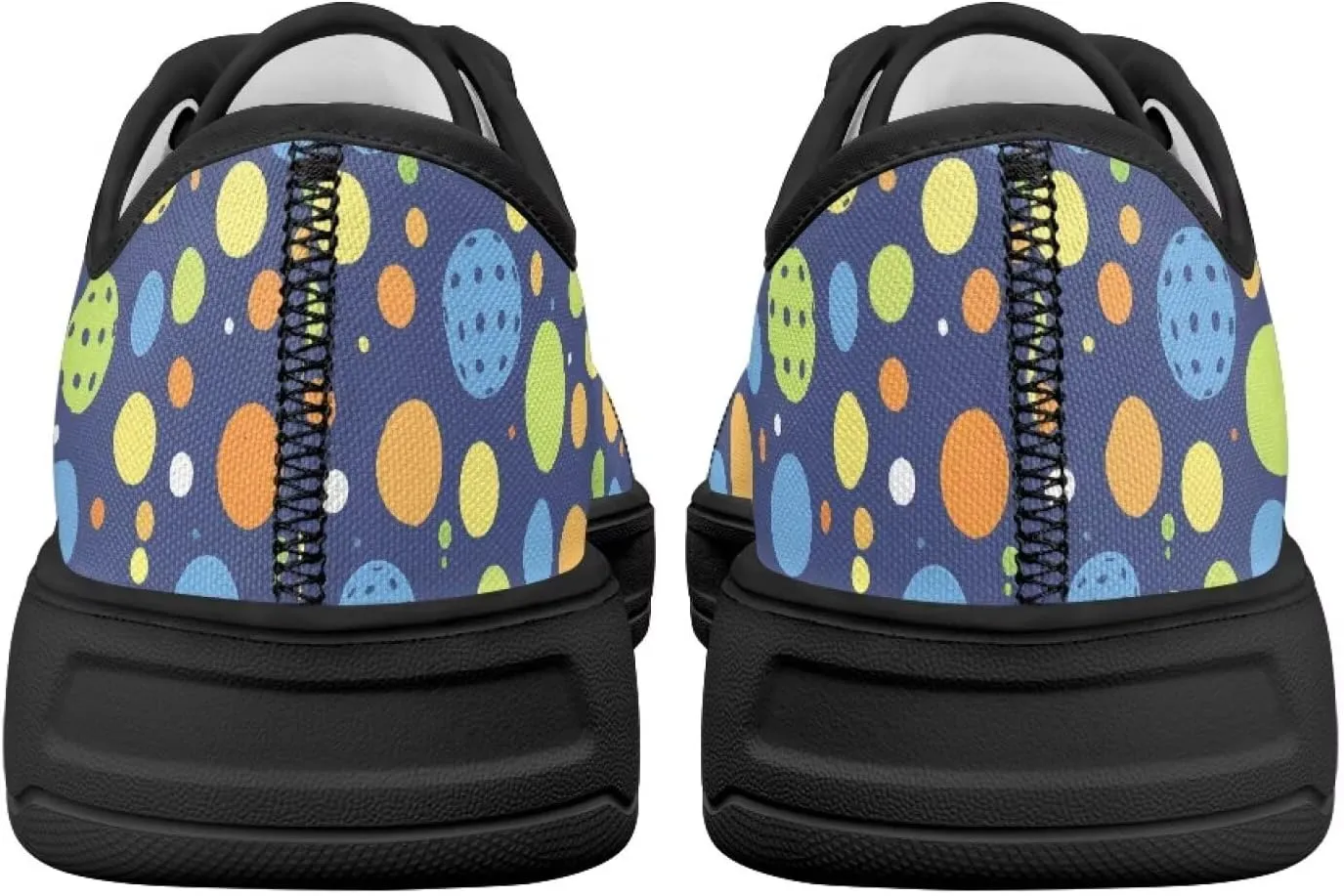 Women's Canvas Slip On Shoes Fashion Canvas Casual Sneakers Lightweight Soft Tennis Shoe Size 6-13.5 Black Sole