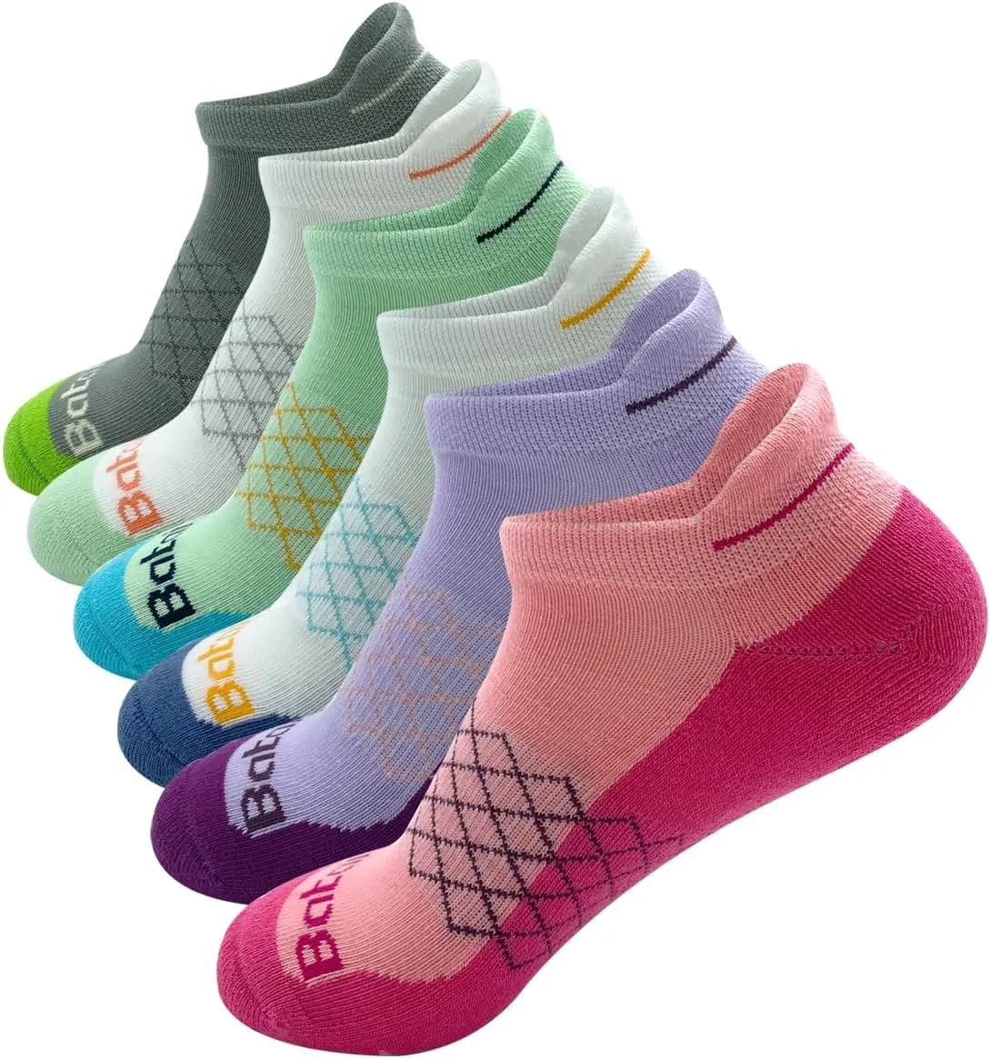 Women's Casual Ankle Socks Low Cut Athletic Socks 6 pairs