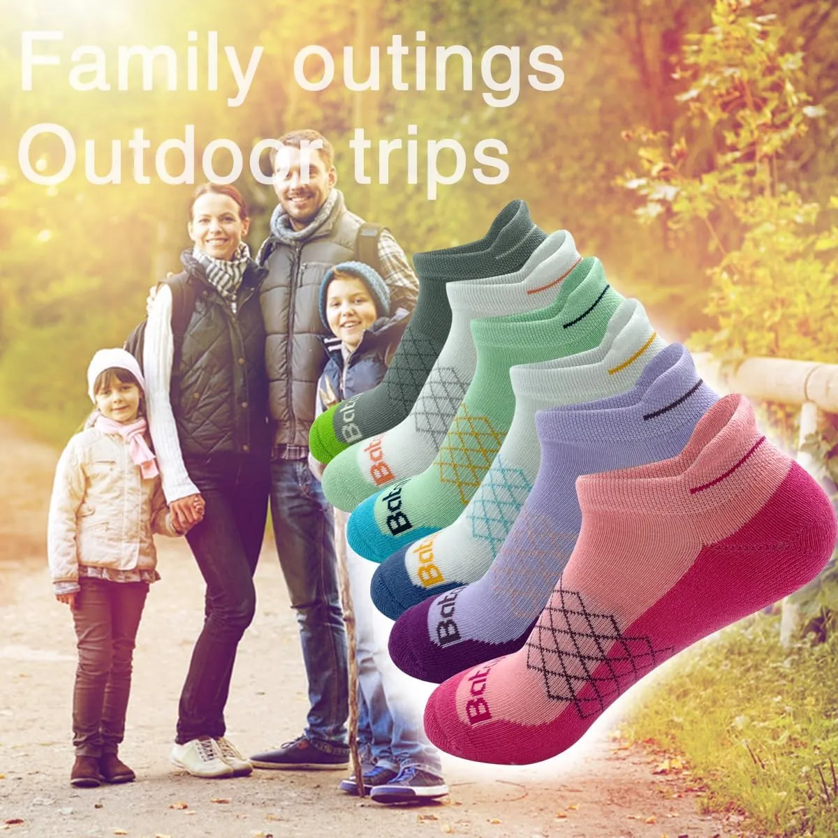 Women's Casual Ankle Socks Low Cut Athletic Socks 6 pairs