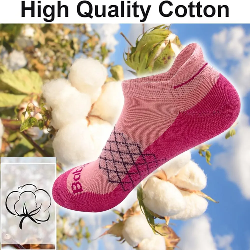 Women's Casual Ankle Socks Low Cut Athletic Socks 6 pairs