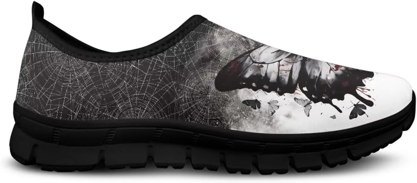 Women’s Casual Shoes Canvas Shoes Low Top Fashion Sneakers Slip on Walking Shoe（Black Sole）