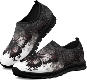 Women’s Casual Shoes Canvas Shoes Low Top Fashion Sneakers Slip on Walking Shoe（Black Sole）