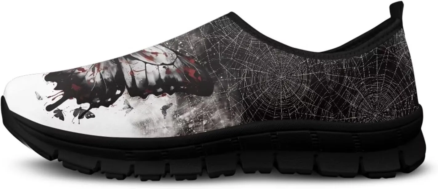 Women’s Casual Shoes Canvas Shoes Low Top Fashion Sneakers Slip on Walking Shoe（Black Sole）