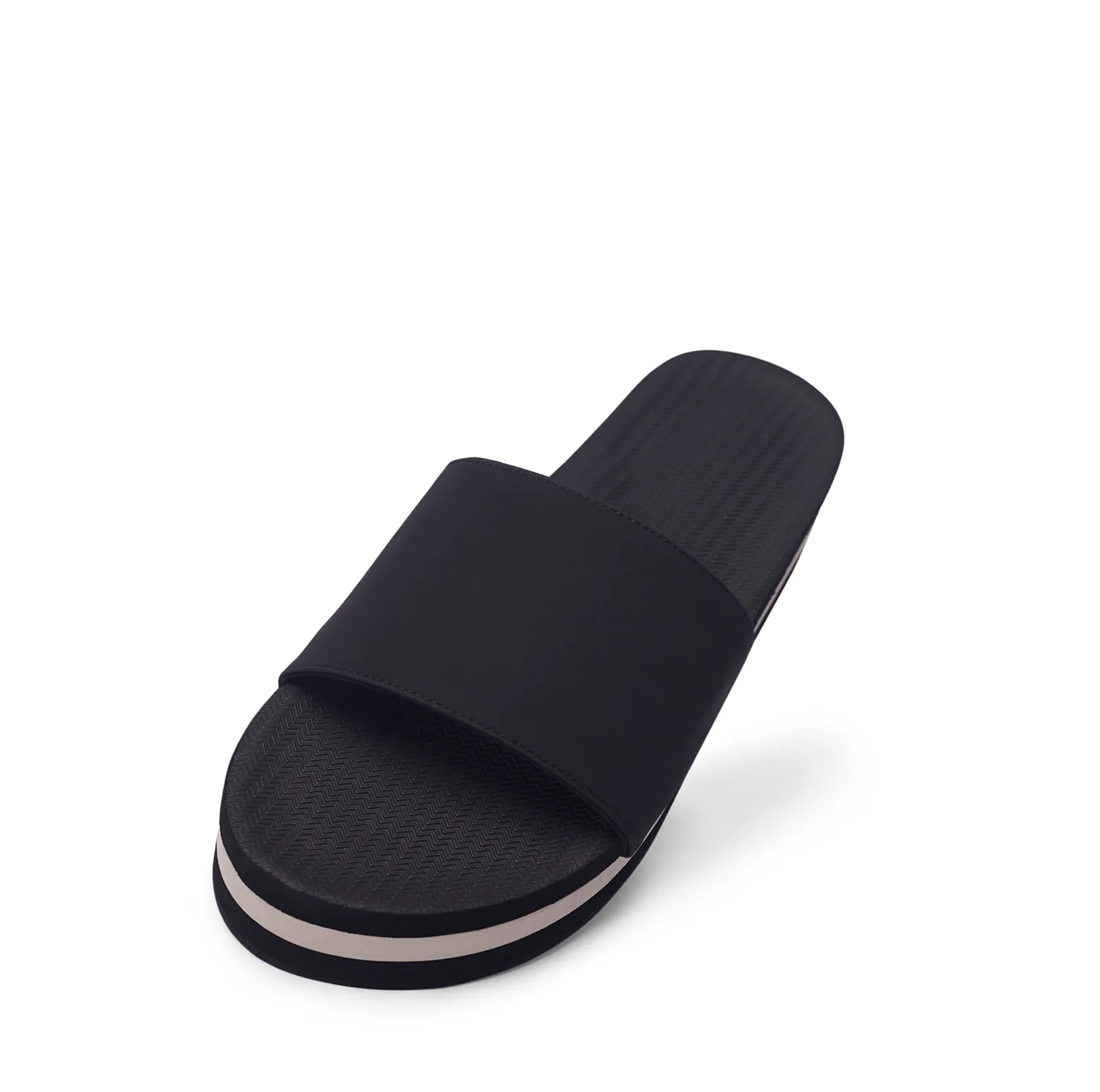 Women's Platform Slide - Black & Sea Salt