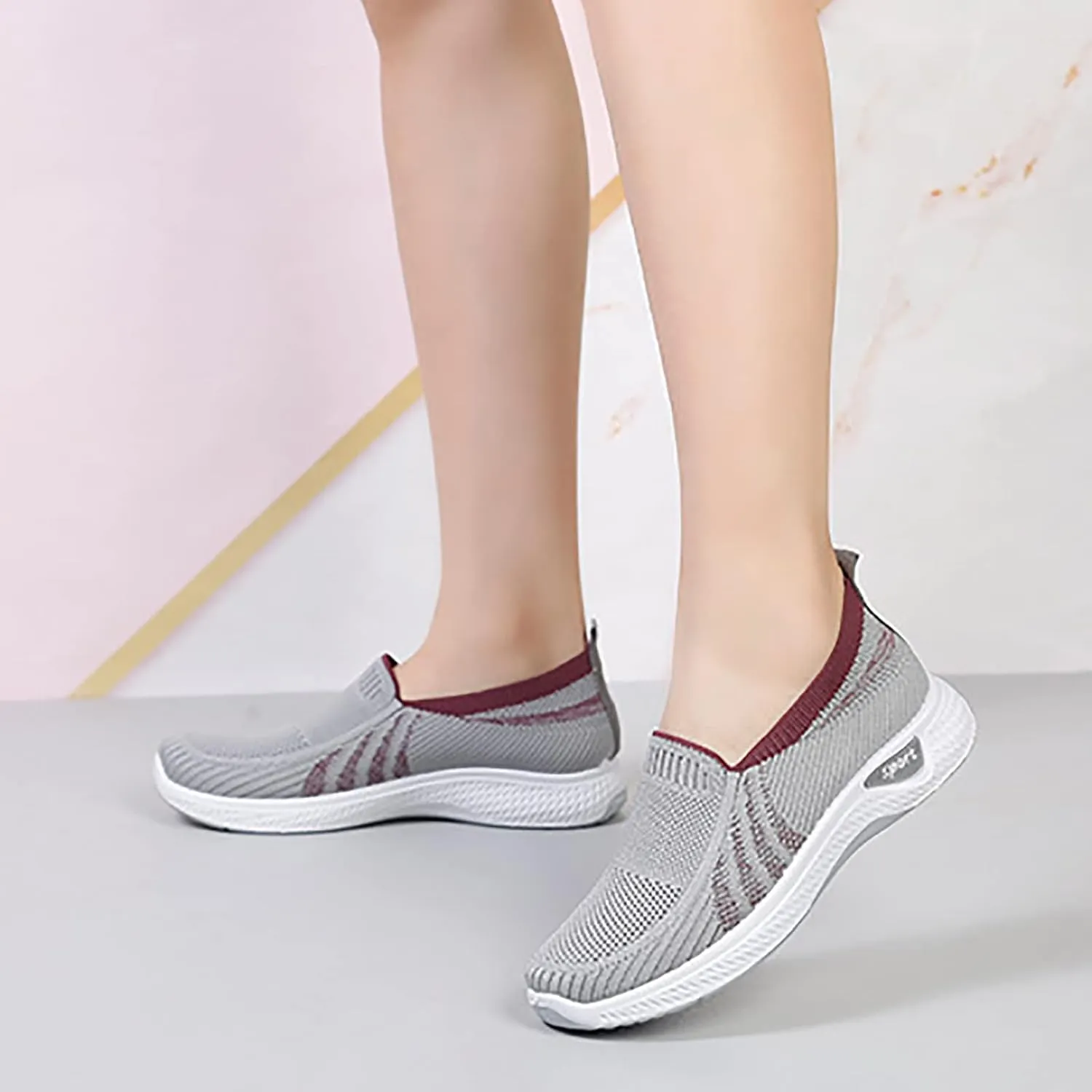 Women's Running Shoes Ultra Lightweight Breathable Walking Shoes Non Slip Athletic Sneakers Mesh Workout Casual Sports Shoes