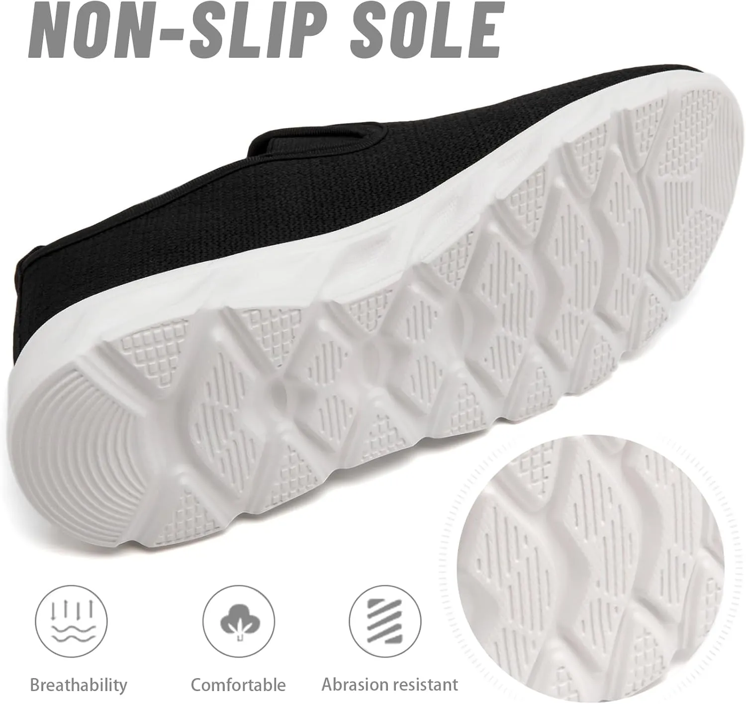 Womens Running Tennis Walking Gym Slip on Shoes Athletic Sneakers Workout Fitness Hiking Shoe