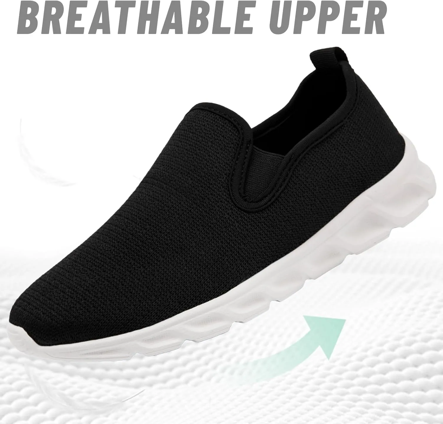 Womens Running Tennis Walking Gym Slip on Shoes Athletic Sneakers Workout Fitness Hiking Shoe