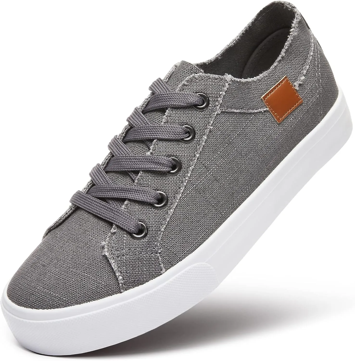 Women's Sneakers Canvas Shoes for Women Lace up Fashion Canvas Sneakers Classic Low Top Casual Shoes