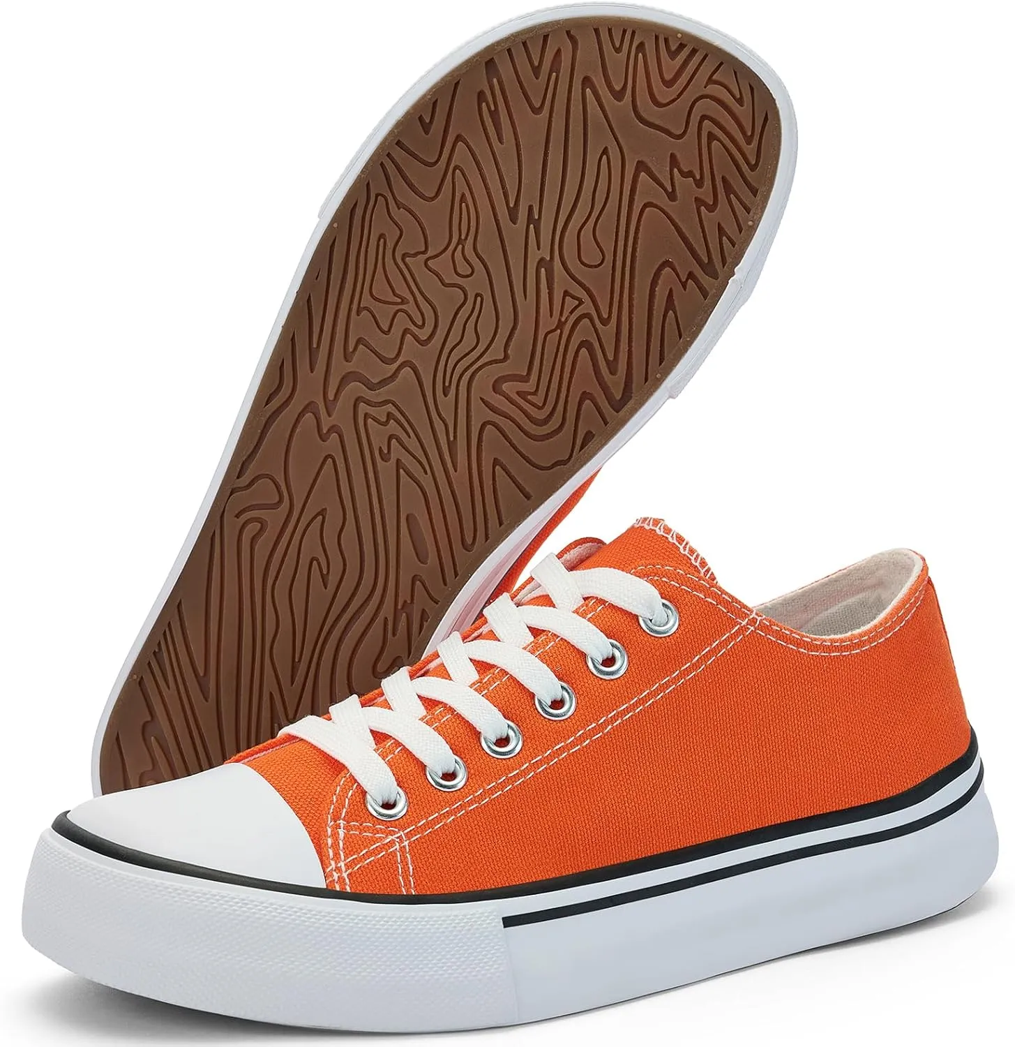 Women's Wide Toe Canvas Tennis Shoes - Casual Fashion Sneakers for Walking & Everyday Wear