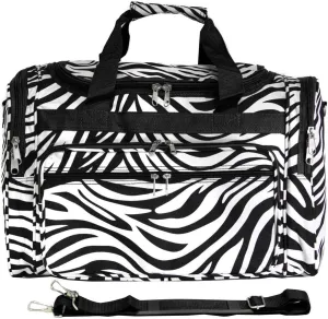 World Traveler Zebra 22-inch Carry-on Duffle Bag with Adjustable Shoulder Strap