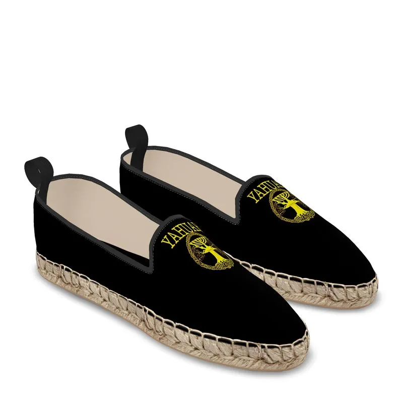 Yahuah-Tree of Life 02-01 Royal Men's Flat Loafer Espadrilles