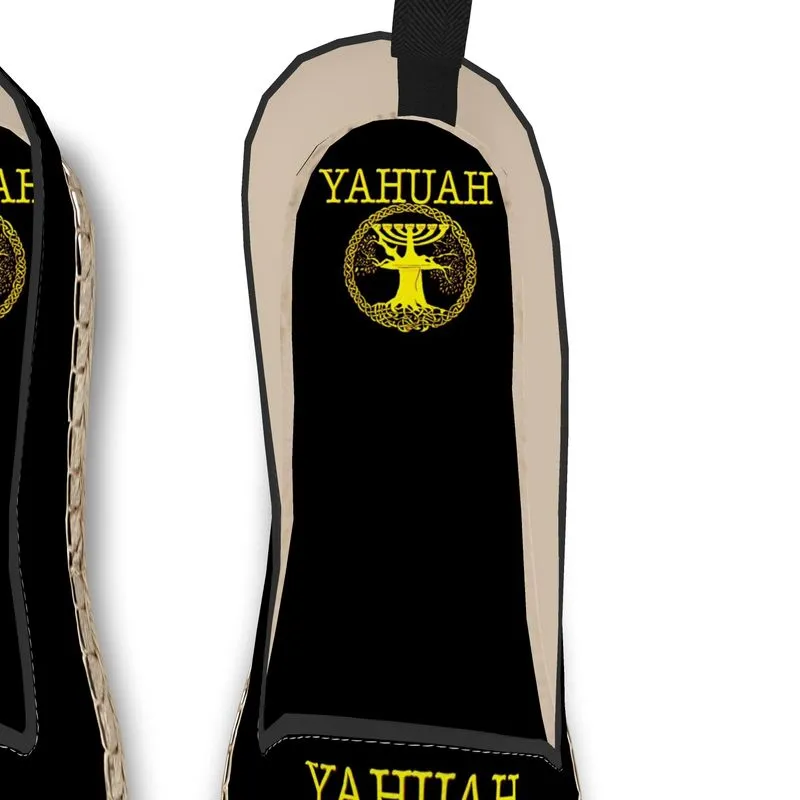 Yahuah-Tree of Life 02-01 Royal Men's Flat Loafer Espadrilles