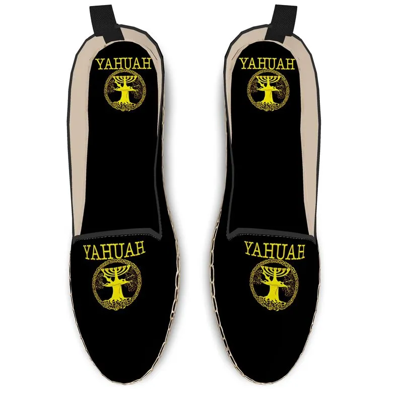 Yahuah-Tree of Life 02-01 Royal Men's Flat Loafer Espadrilles