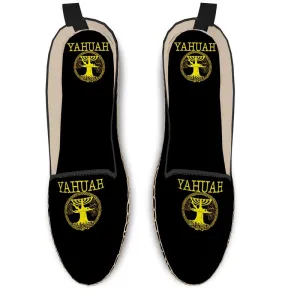 Yahuah-Tree of Life 02-01 Royal Men's Flat Loafer Espadrilles