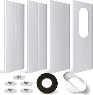 YoleShy Portable Air Conditioner Window Kit with Coupler Adjustable Window Seal for AC Unit, Sliding AC Vent Kit for 5 inches Exhaust Hose