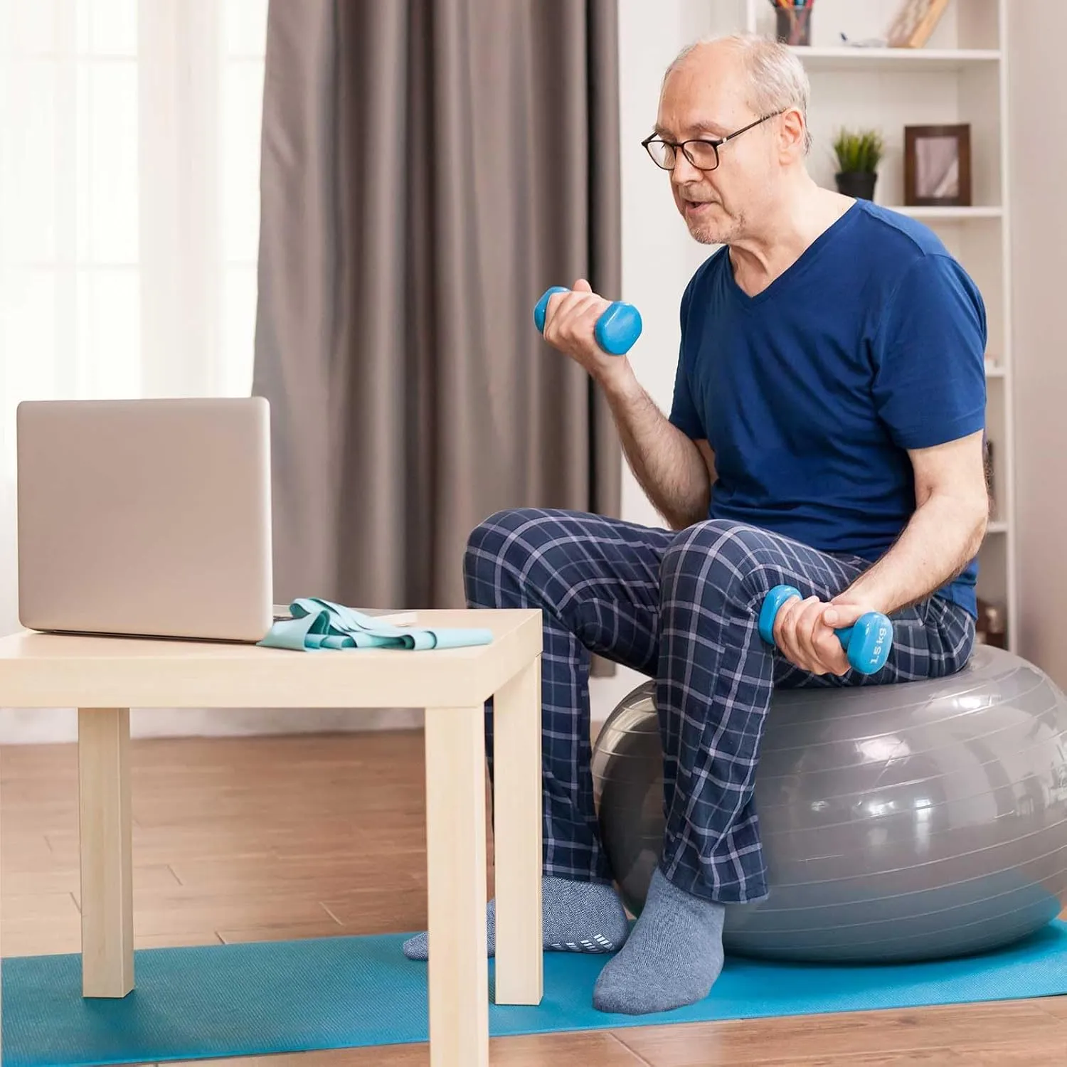 ZAKASA Non Slip Grip Socks - Non Skid Crew Grippy Socks for Men Women Anti Slip Grippers for Elderly Hospital Yoga Pilates