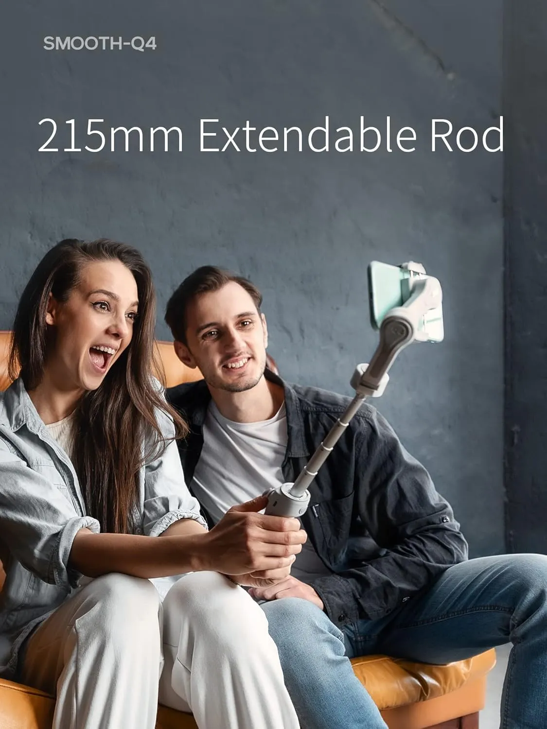 ZHIYUN Smooth Q4 Combo Gimbal Stabilizer, 3-Axis Smartphone Phone Gimbal, Built-in Extension Rod, Foldable and Portable, Android and iPhone Gimbal, Vlogging Stabilizer, TikTok YouTube Video